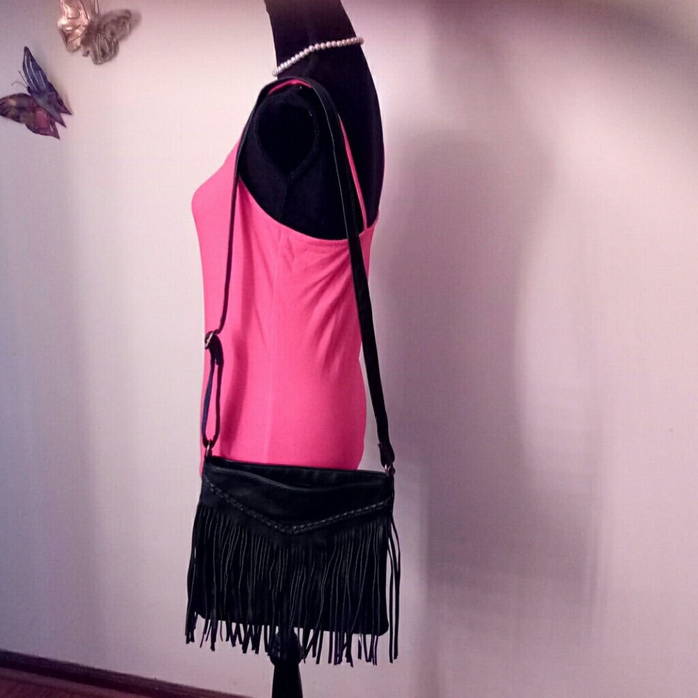 Black Fringe shoulder bag